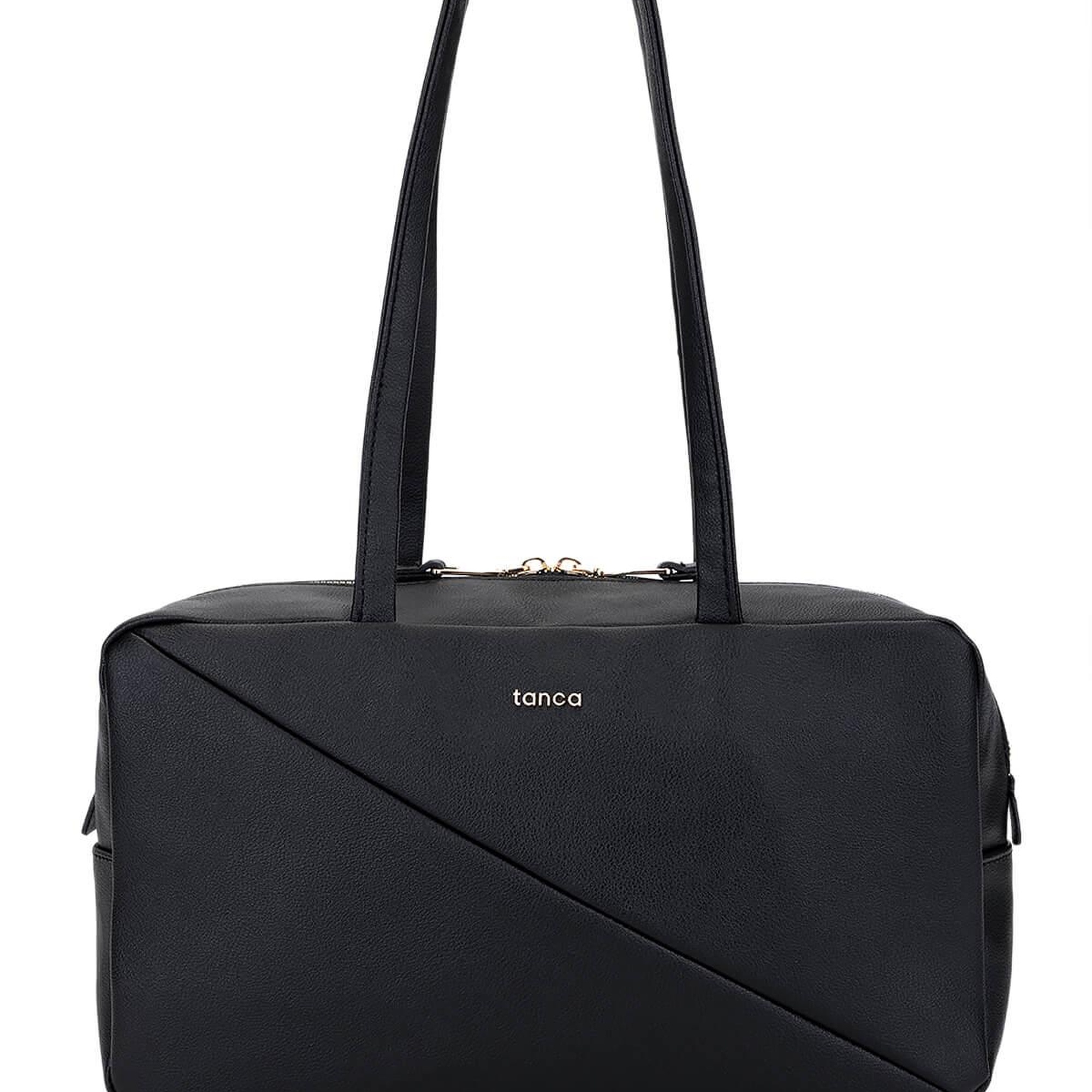 Tamer Tanca Kadın Suni Deri Siyah Kol Çantası