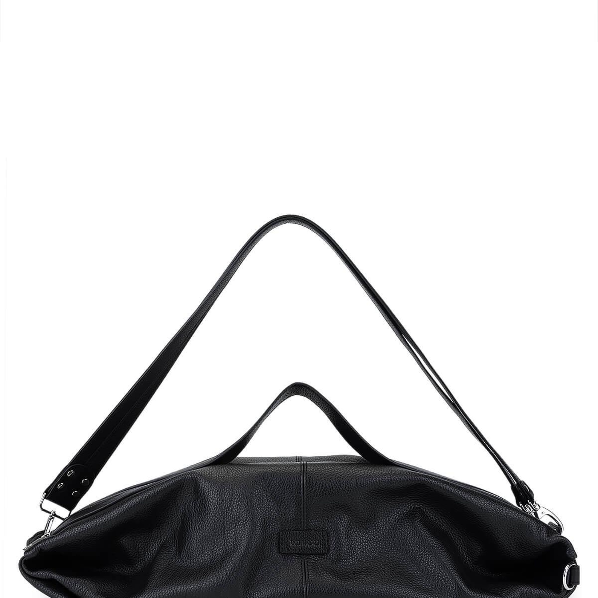 Tamer Tanca Unisex Hakiki Deri Siyah Floter Sırt Çantası