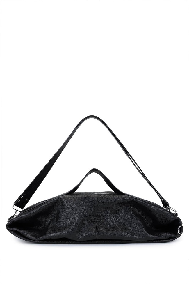  Tamer Tanca Unisex Hakiki Deri Siyah Floter Sırt Çantası