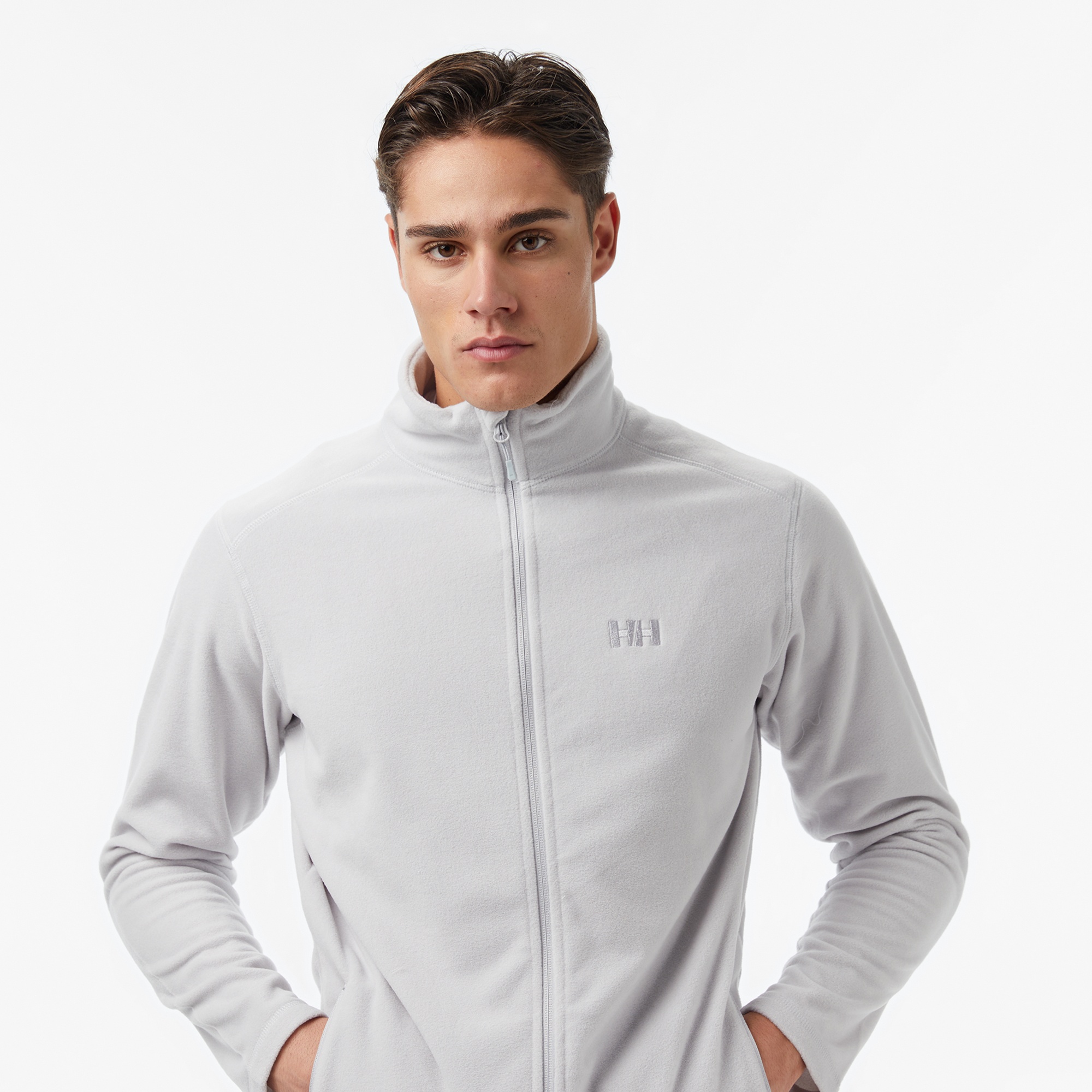 Helly Hansen Fullzip Erkek Gri Outdoor Polar Mont