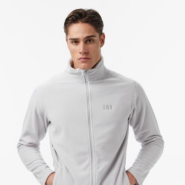  Helly Hansen Fullzip Erkek Gri Outdoor Polar Mont