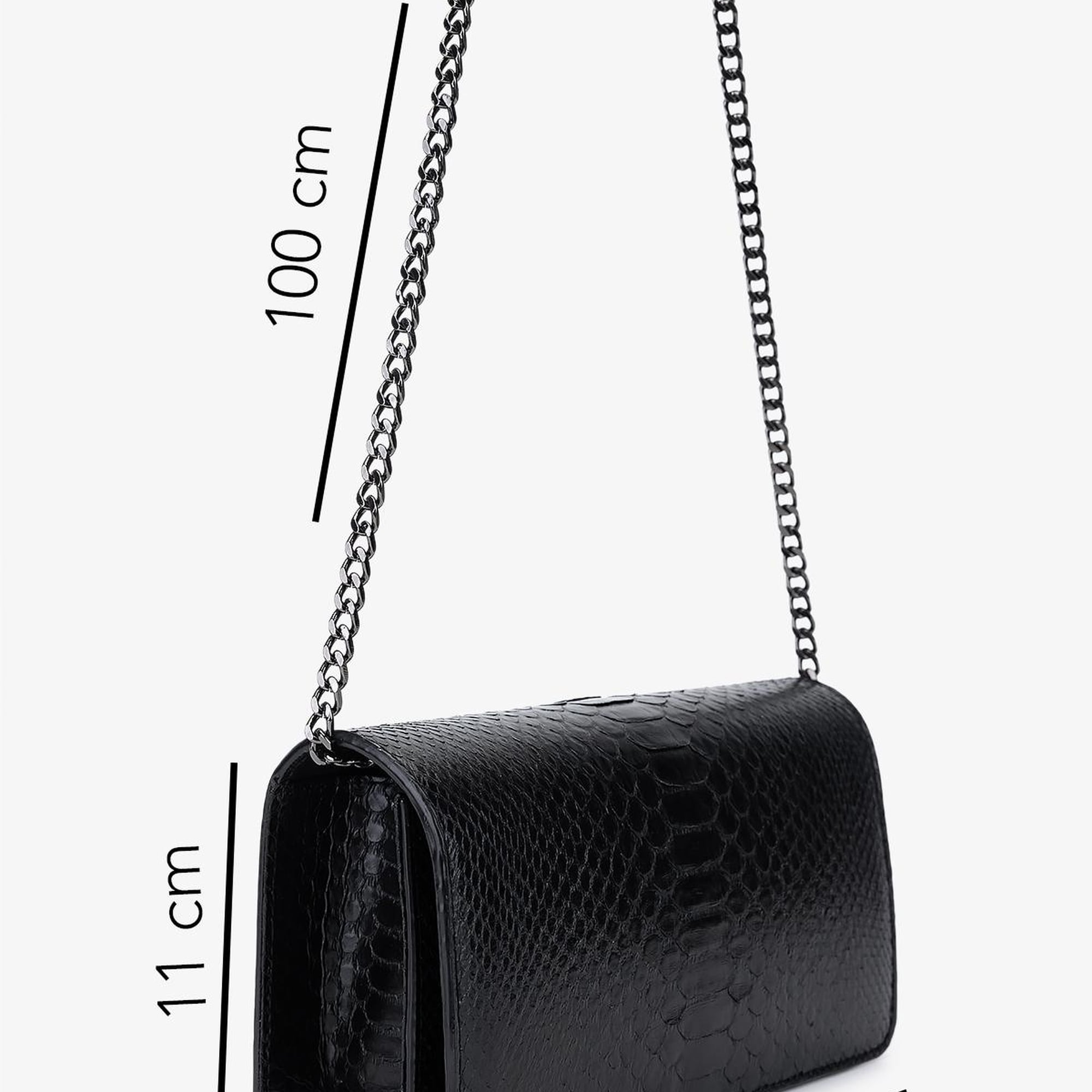 Valmenti Kadın Hakiki Deri Siyah Omuz Çanta