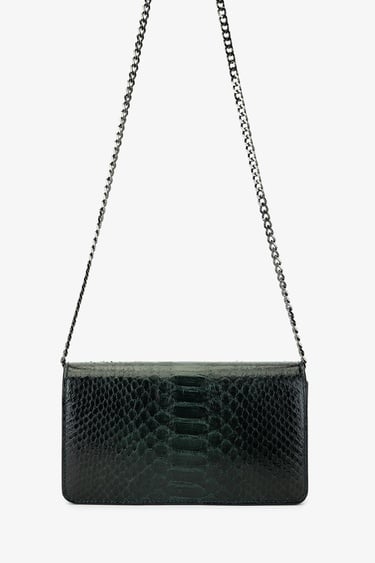  Valmenti Kadın Hakiki Deri Yeşil Omuz Çanta