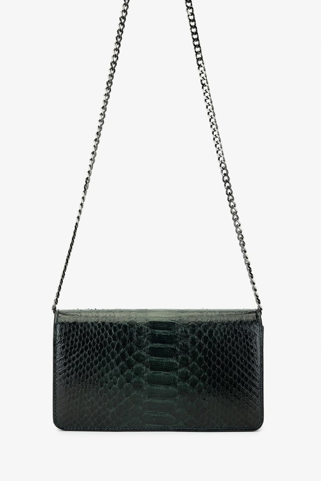  Valmenti Kadın Hakiki Deri Yeşil Omuz Çanta