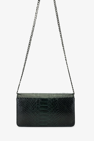  Valmenti Kadın Hakiki Deri Yeşil Omuz Çanta