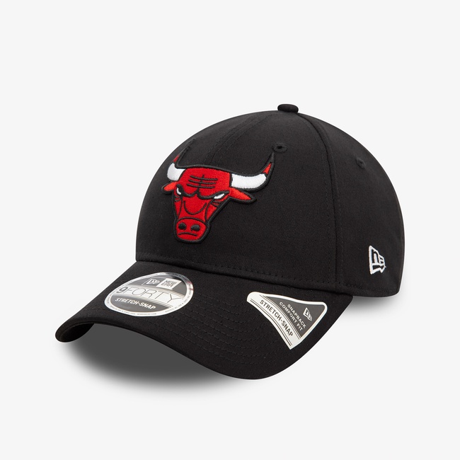 New Era 9Forty Stretch Snap Bulls Unisex Siyah Şapka