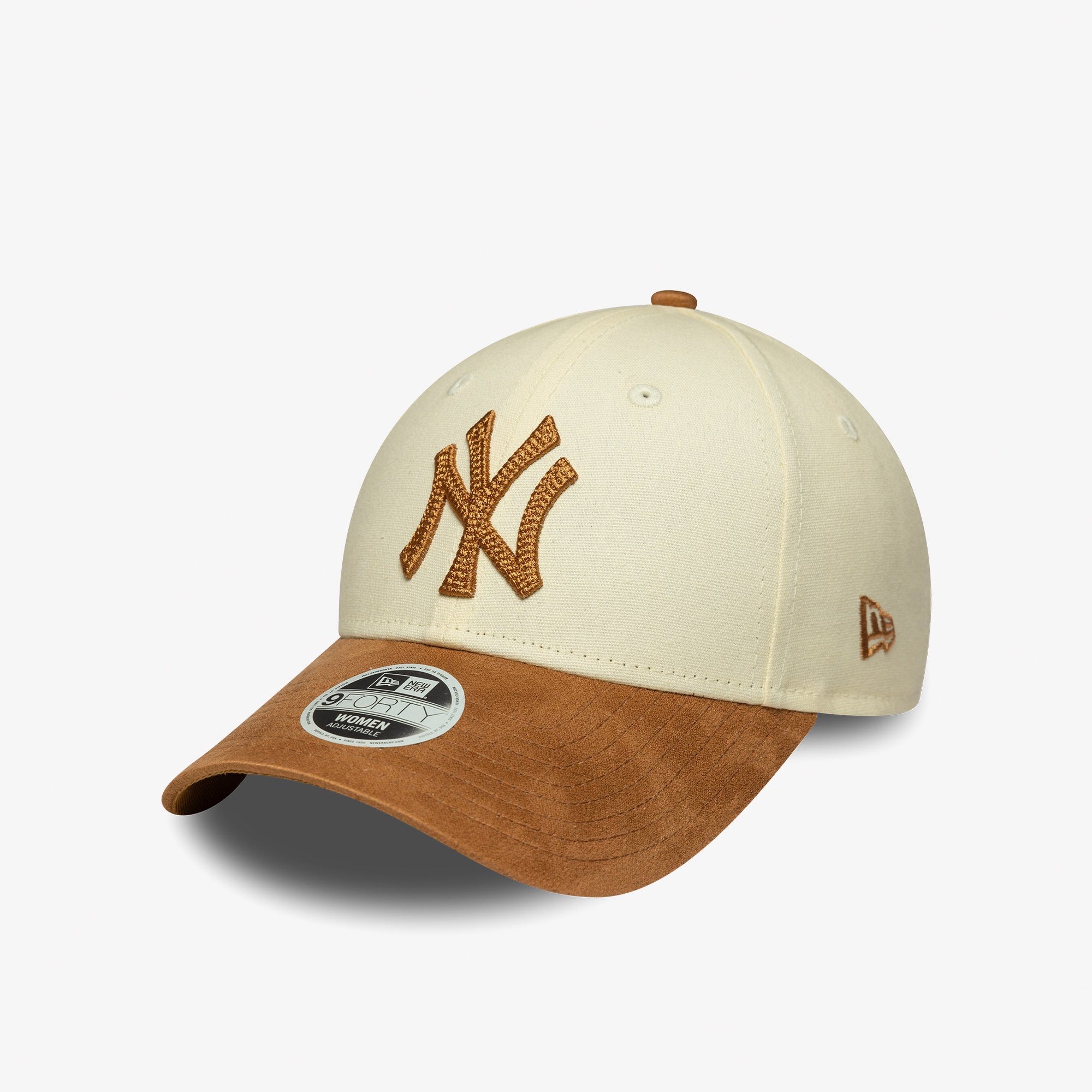 New Era New York Yankees Mlb Suni Süet 9FORTY Unisex Bej Şapka