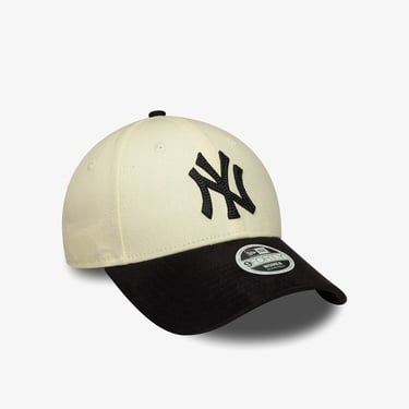  New Era New York Yankees MLB Suni Süet 9FORTY Unisex Bej Şapka
