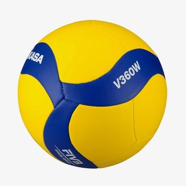  Mikasa V360W Sent. Deri Sarı/Lacivert Voleybol Topu