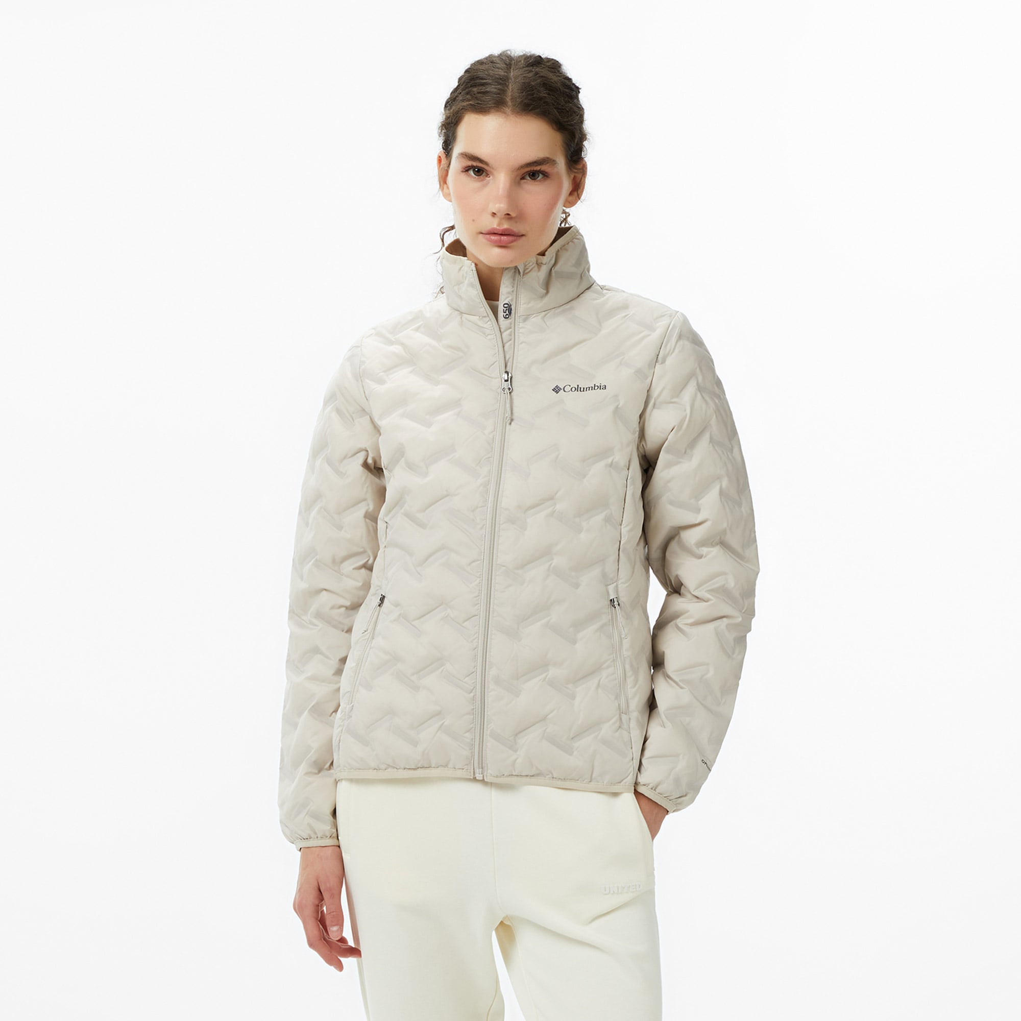  Columbia Delta Ridge II Down Kadın Bej Outdoor Mont