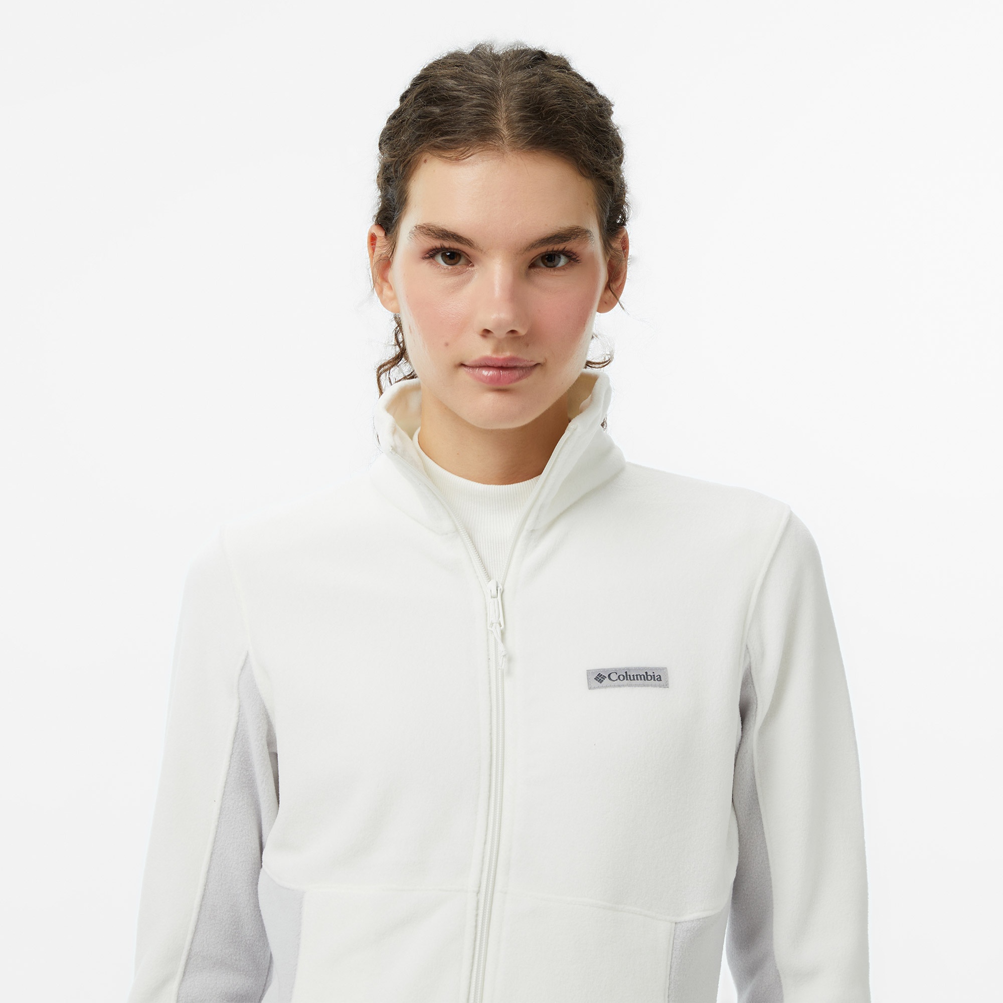 Columbia Basin Trail III Full Zip Kadın Bej Outdoor Polar