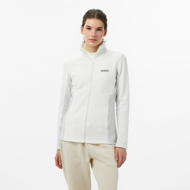  Columbia Basin Trail III Full Zip Kadın Bej Outdoor Polar