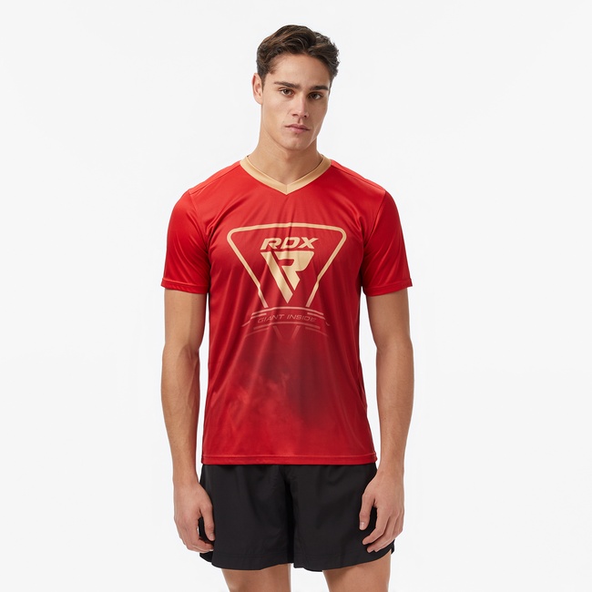  Rdx T1 Wako Erkek Kırmızı Boks T-Shirt