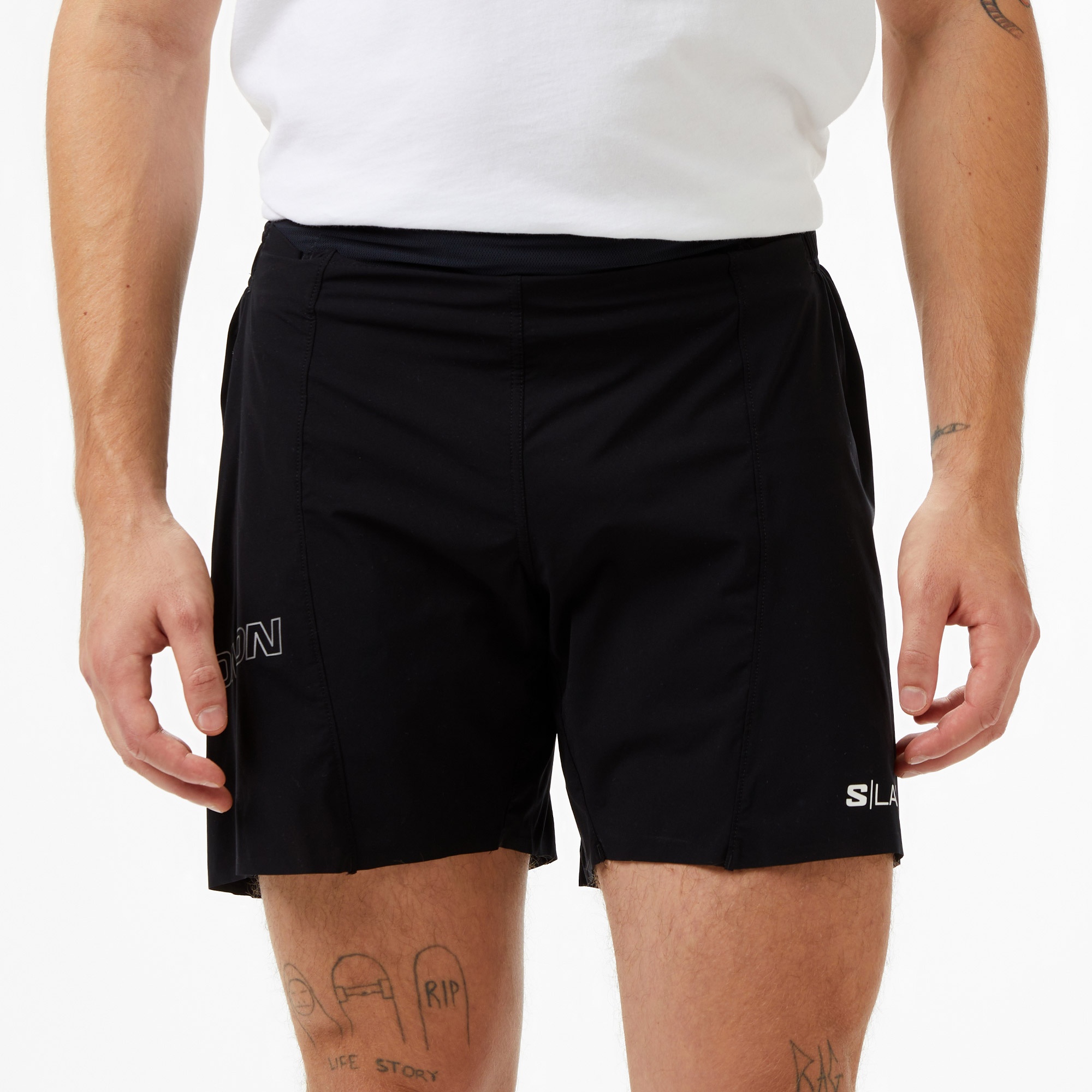 Salomon S/Lab Sense 6 Erkek Siyah Koşu Şortu