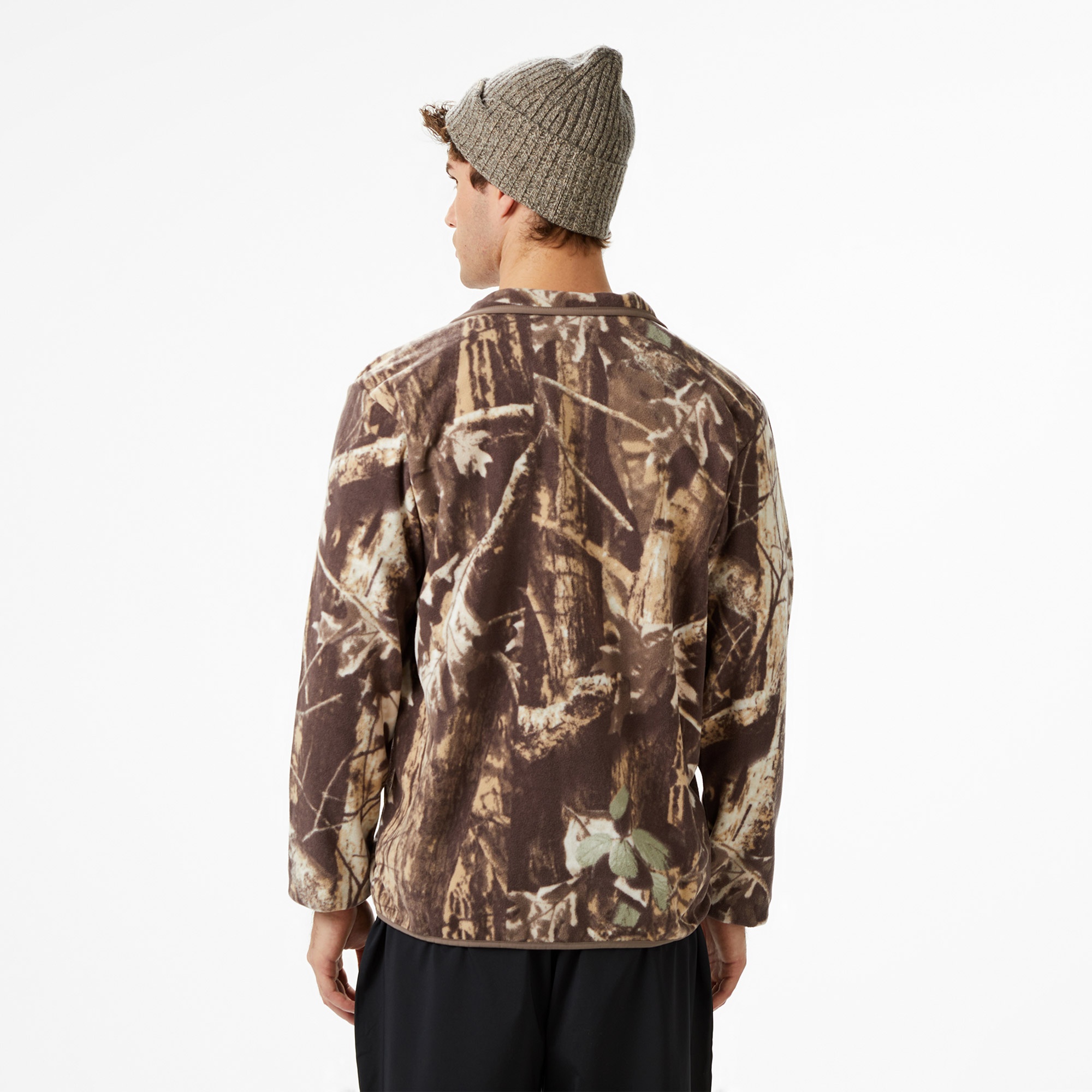 Columbia Sequoia Grove Printed Full Zip Erkek Kahverengi Outdoor Sweatshirt