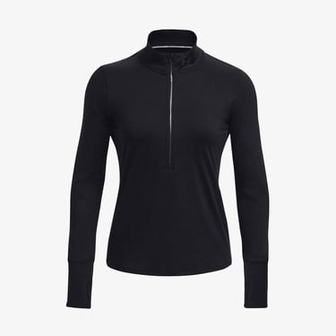  Under Armour Launch Pro Half Zip Kadın Siyah Koşu Sweatshirt