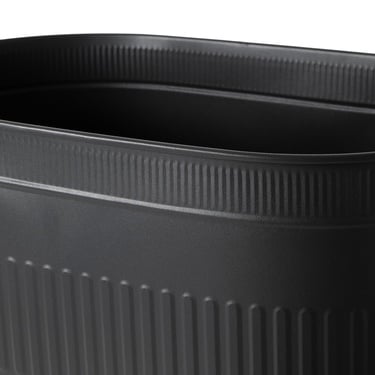  SİYAH KATLANABİLİR AYAKLI ODUN KOVASI 55 CM