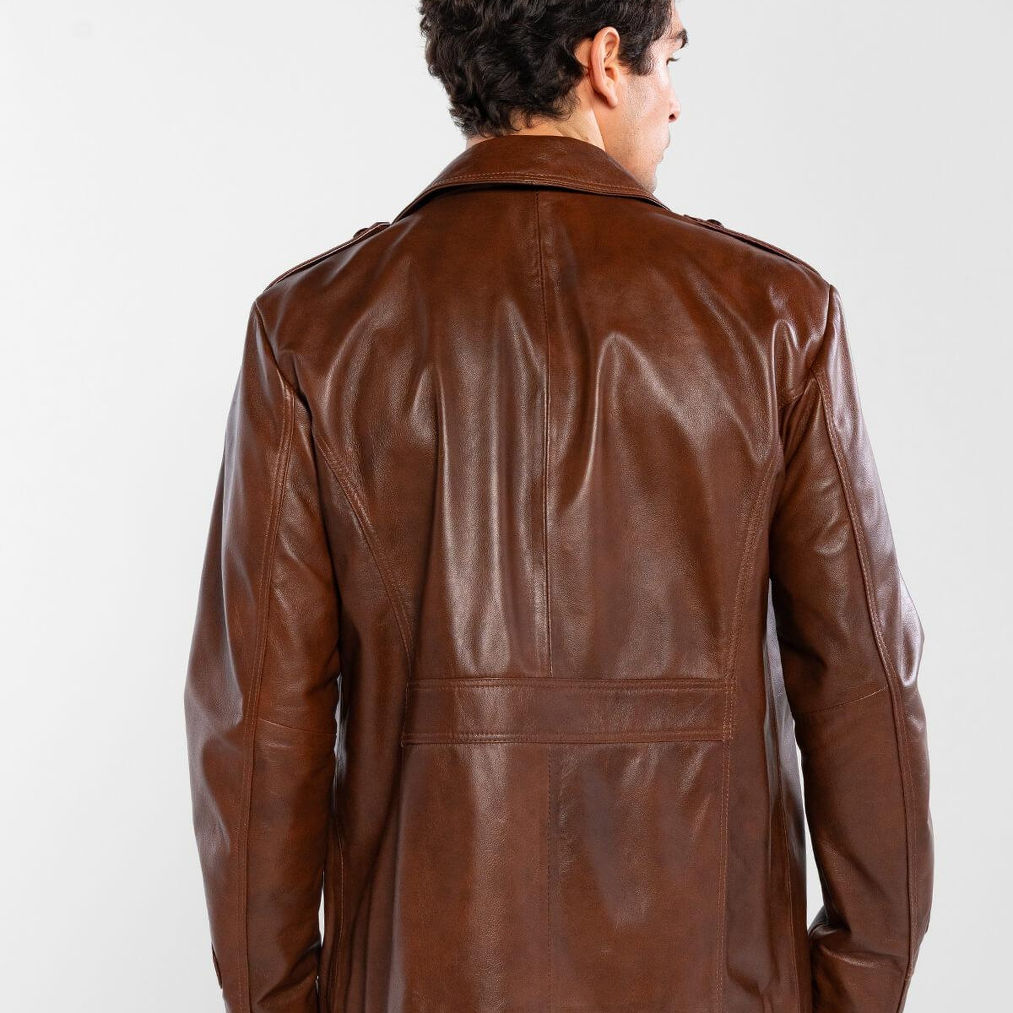 Tamer Tanca Erkek Hakiki Deri Fındık Deri Mont