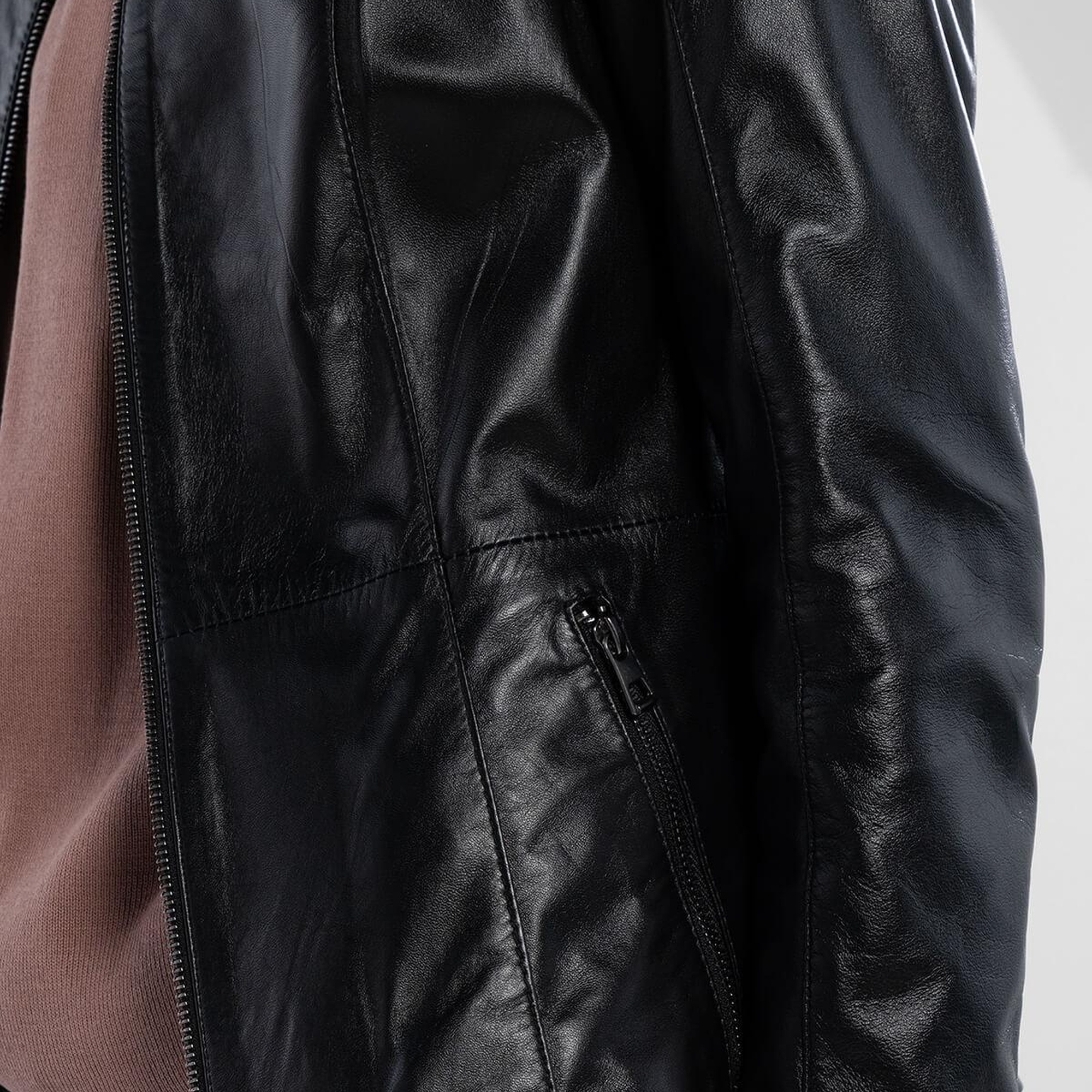 Tamer Tanca Kadın Hakiki Deri Siyah Deri Mont