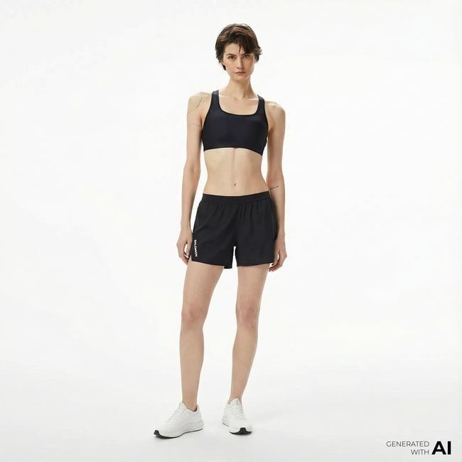  Salomon Cross 5 Kadın Siyah Günlük Şort