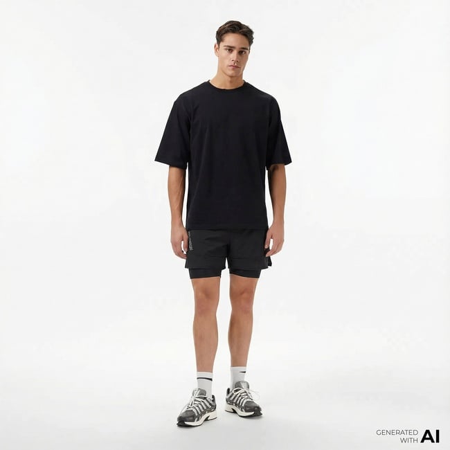  Salomon Aura 2in1 Erkek Siyah  Günlük Şort