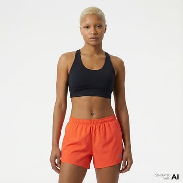  New Balance Sport Essentials 5 Kadın Kırmızı Koşu Şortu