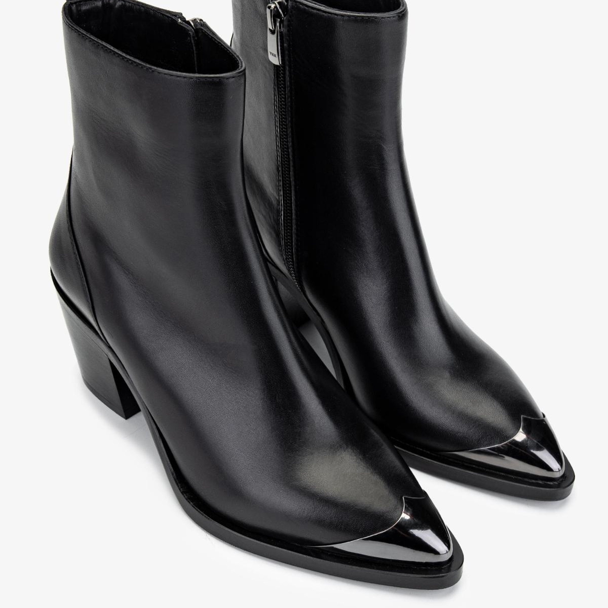 Valmenti Kadın Hakiki Deri Siyah Deri Casual Bot