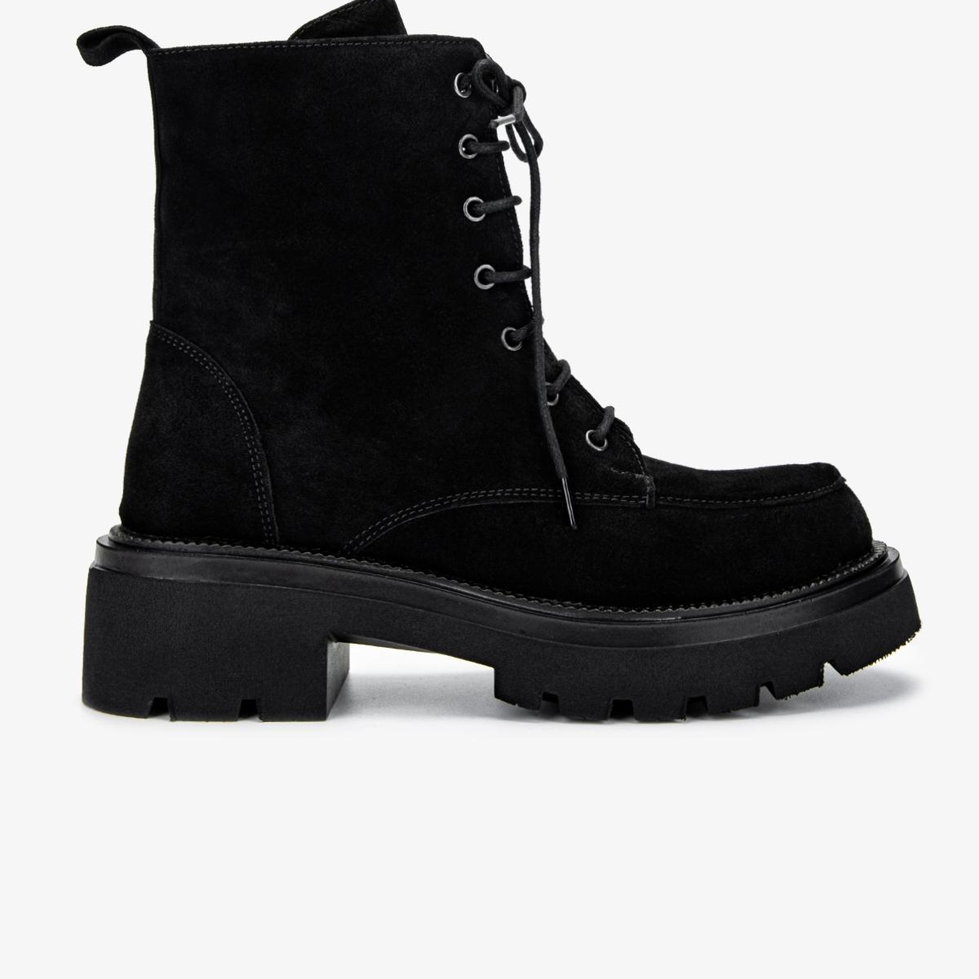 Valmenti Kadın Siyah Süet Casual Bot