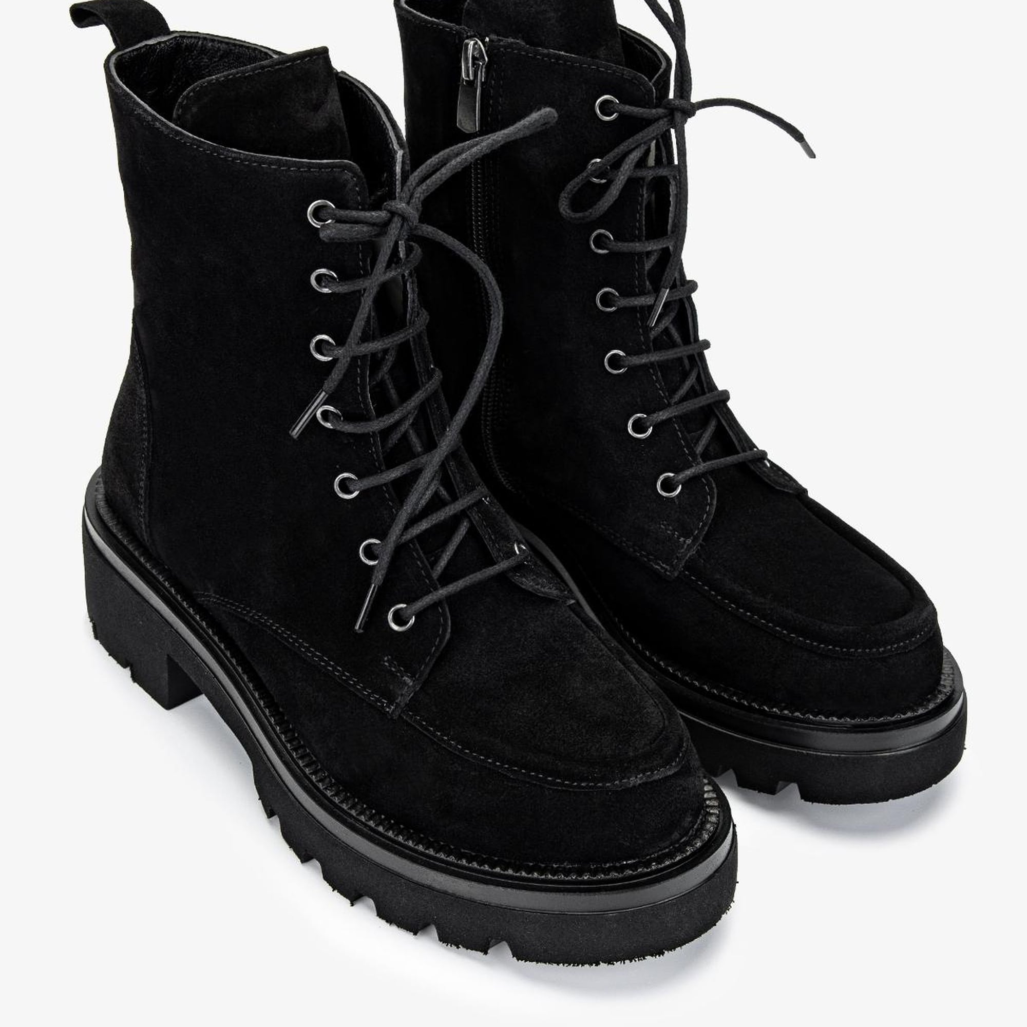 Valmenti Kadın Siyah Süet Casual Bot