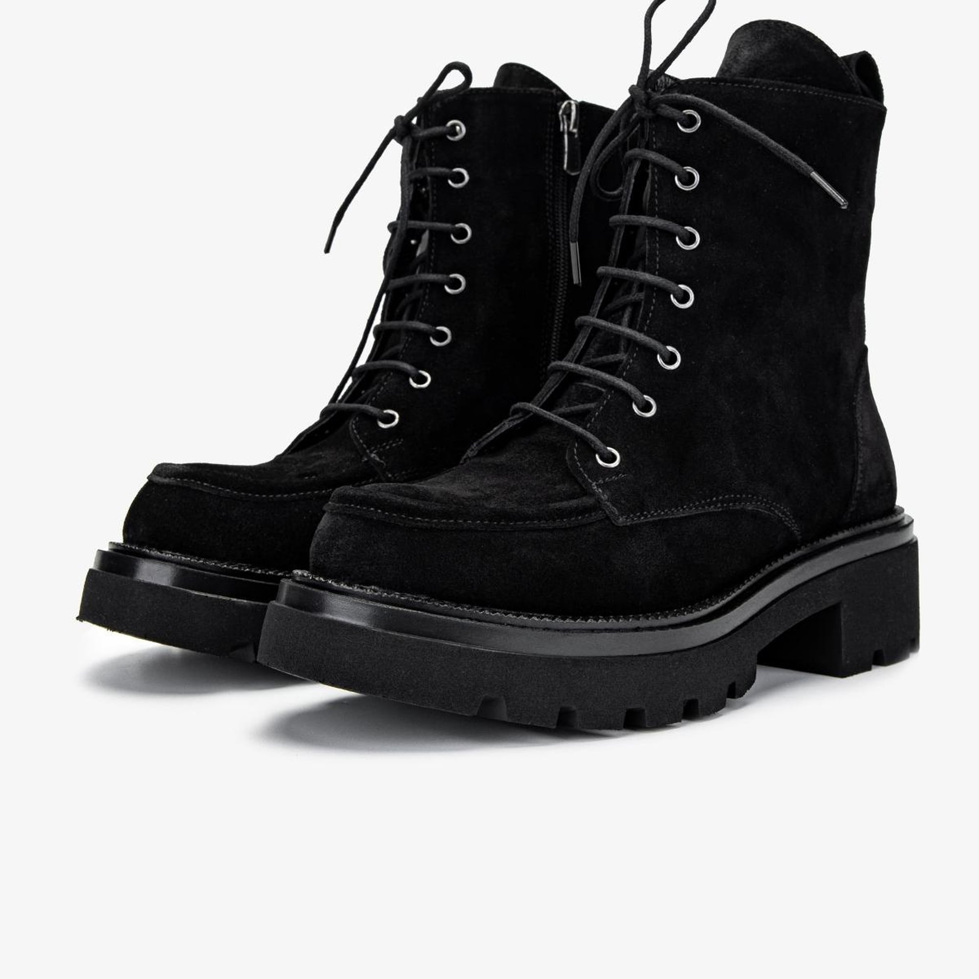 Valmenti Kadın Siyah Süet Casual Bot