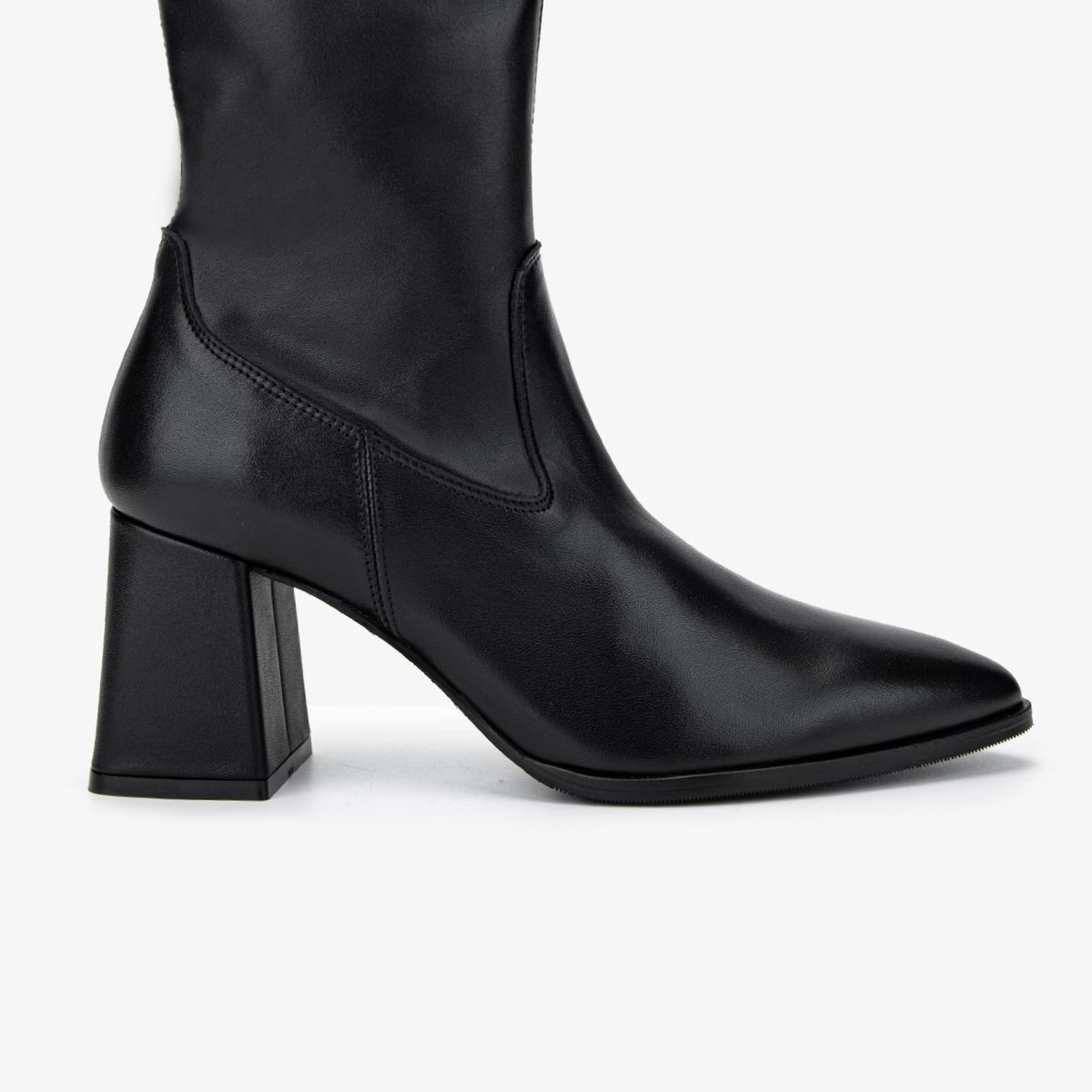 Valmenti Kadın Siyah Deri Klasik Bot