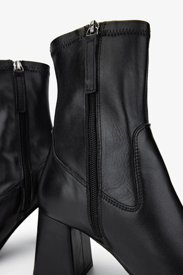  Valmenti Kadın Siyah Deri Klasik Bot