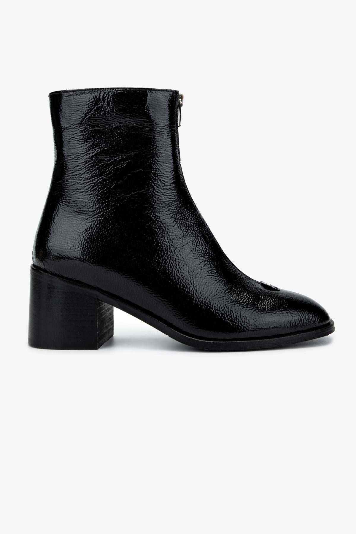  Valmenti Kadın Hakiki Deri Topuklu Bot