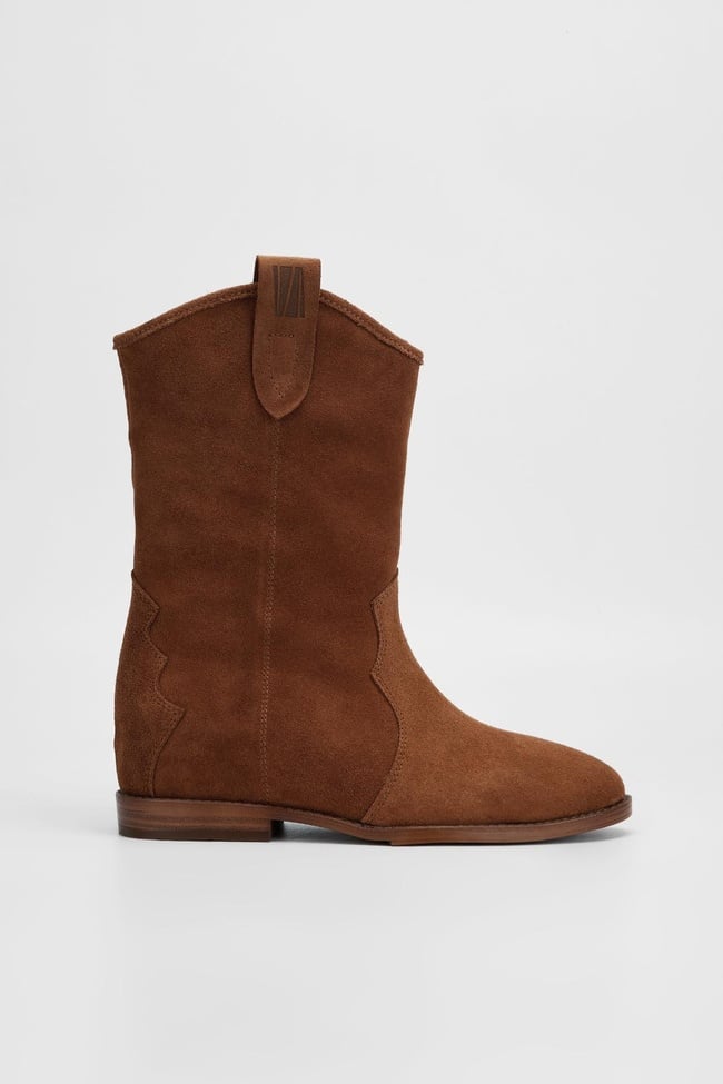  Valmenti Draco Kadın Taba Süet Hakiki Deri Casual Bot