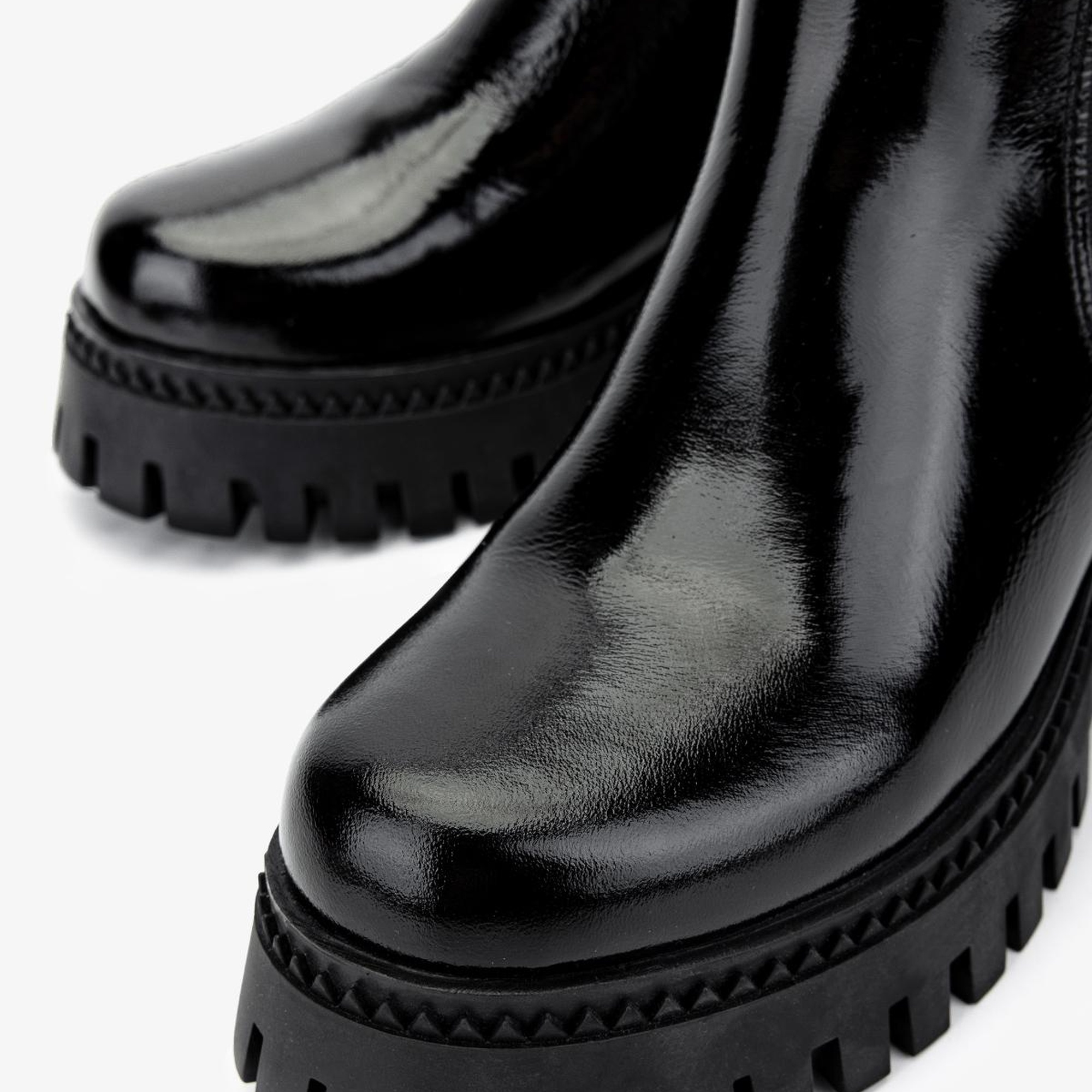 Valmenti Kadın Hakiki Deri Siyah Rugan Casual Bot