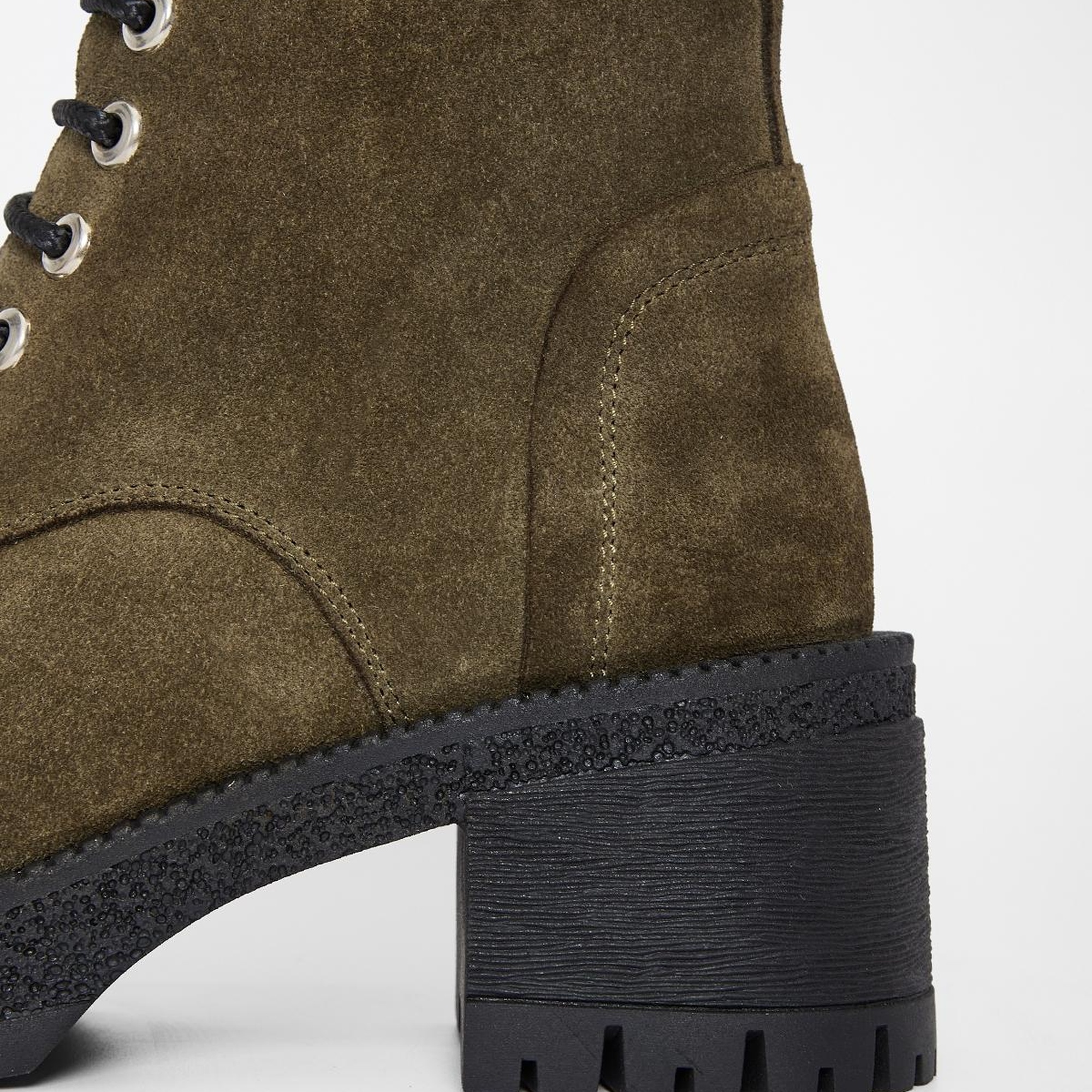 Valmenti Kadın Haki Süet Hakiki Deri Casual Bot