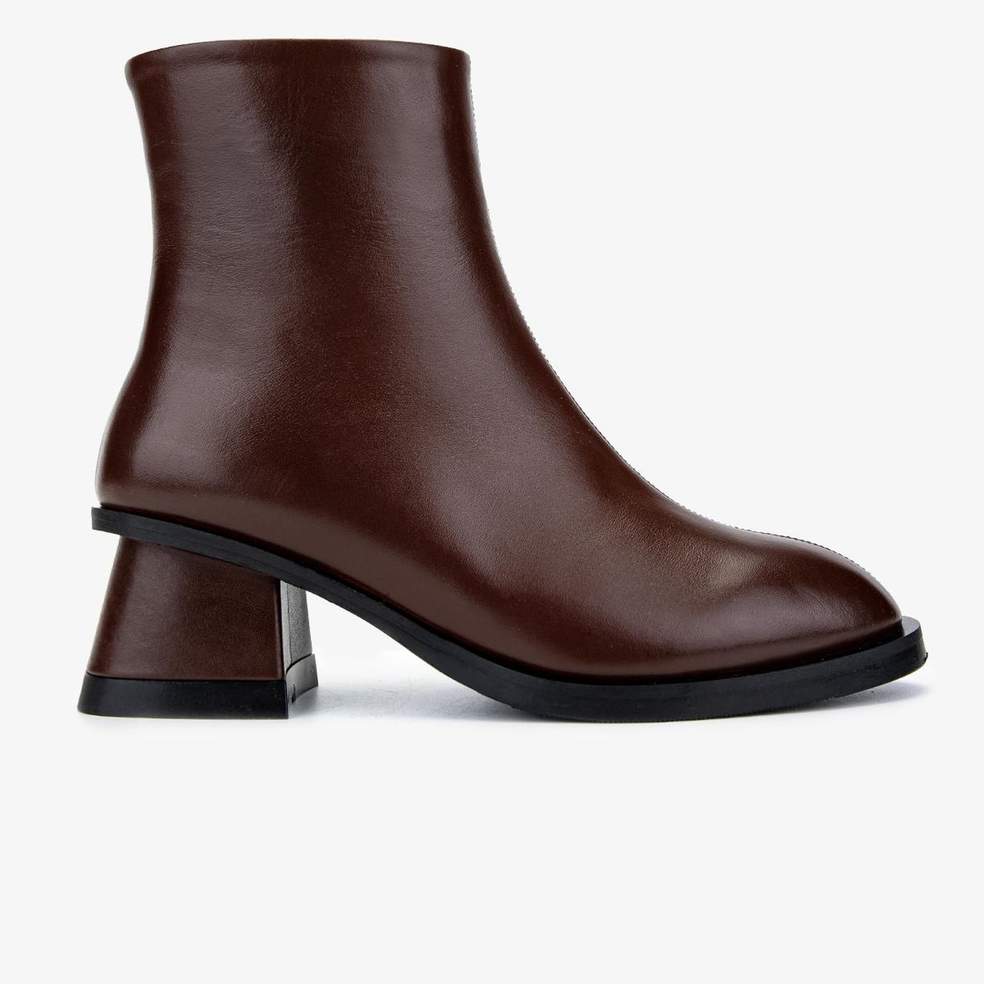 Valmenti Kadın Hakiki Deri Kahverengi Topuklu Bot