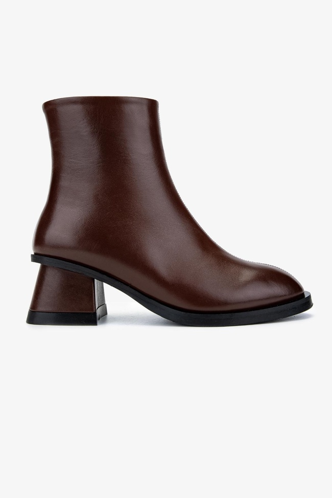  Valmenti Kadın Hakiki Deri Kahverengi Topuklu Bot