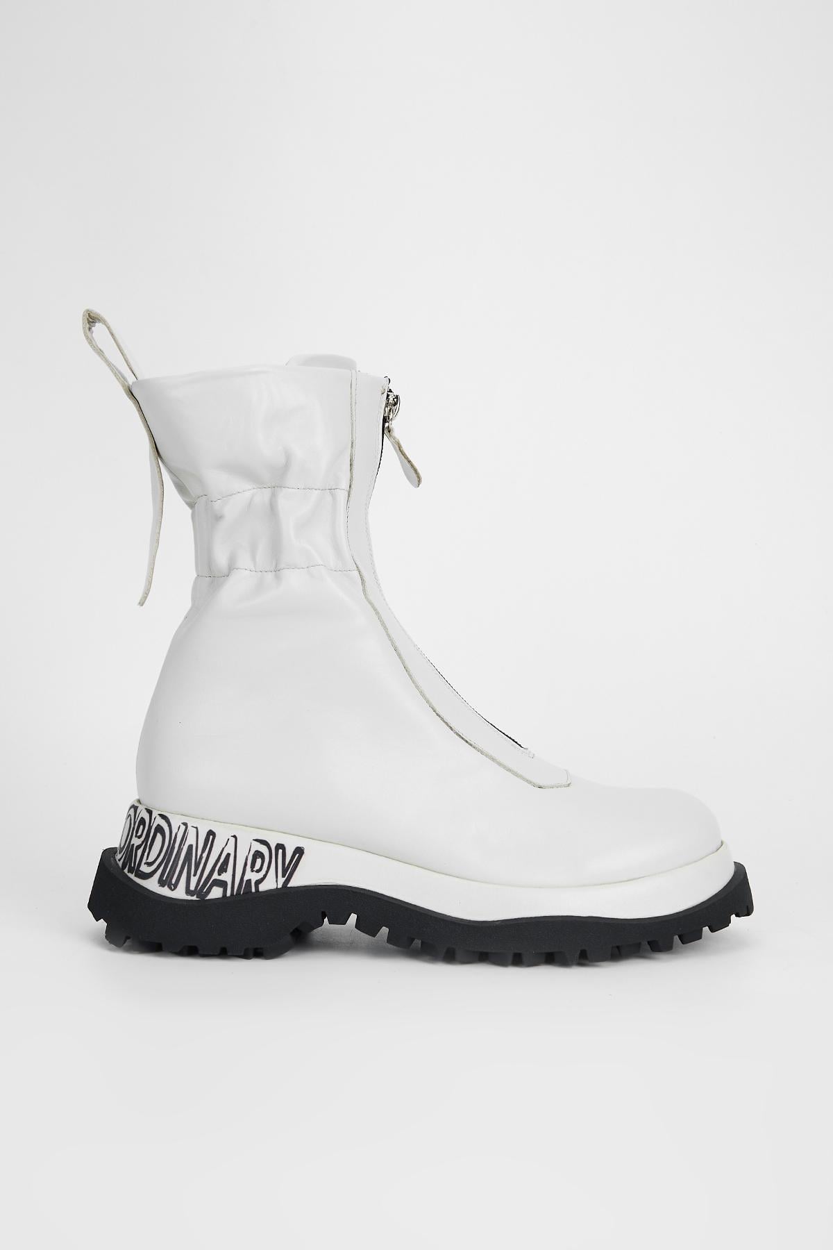  Valmenti Orıonex Kadın Beyaz Hakiki Deri Casual Bot