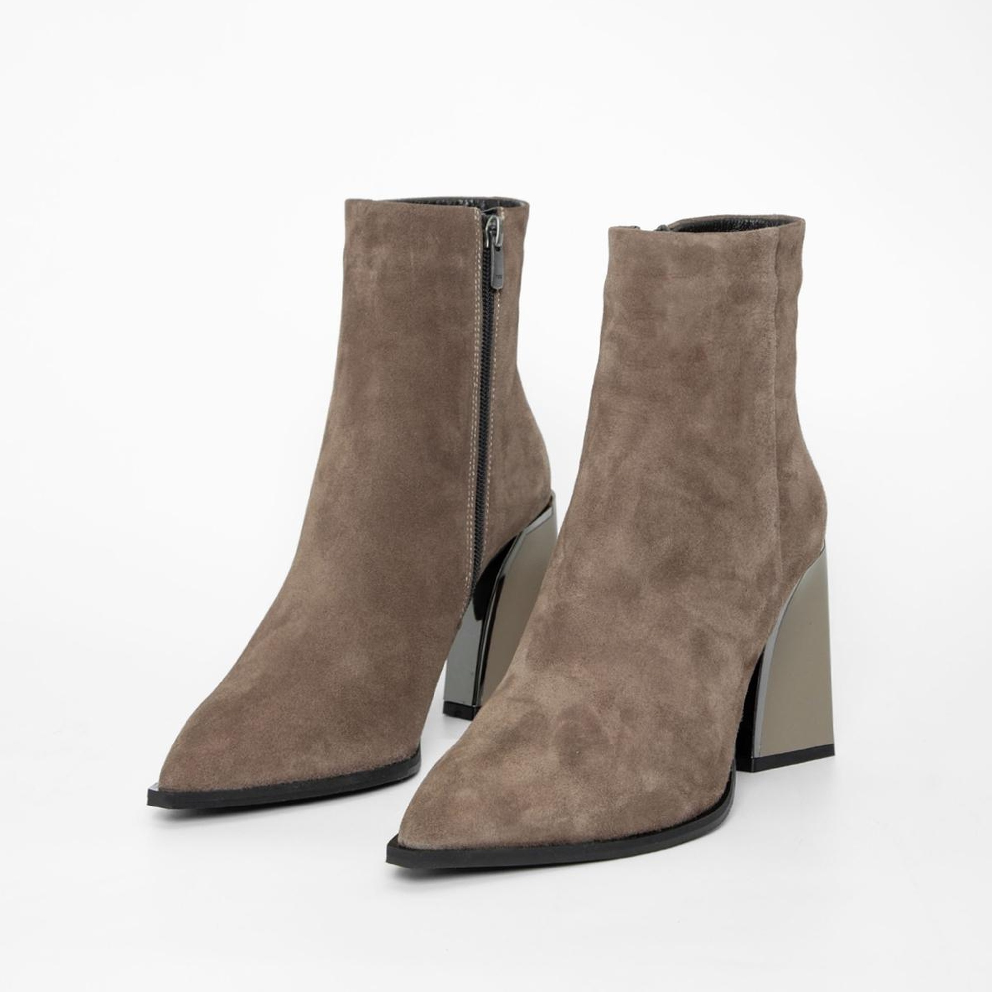 Valmenti Kadın Vizon Süet Hakiki Deri Casual Bot