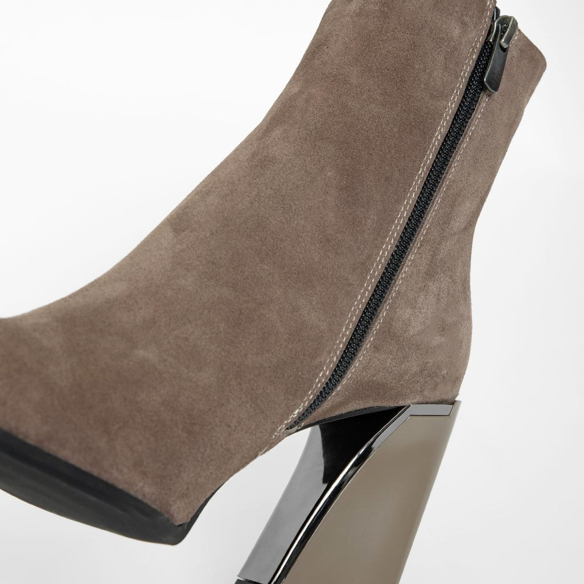 Valmenti Kadın Vizon Süet Hakiki Deri Casual Bot