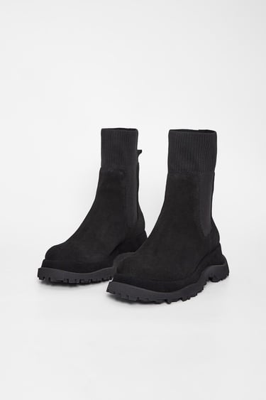  Valmenti Kadın Siyah Süet Hakiki Deri Casual Bot