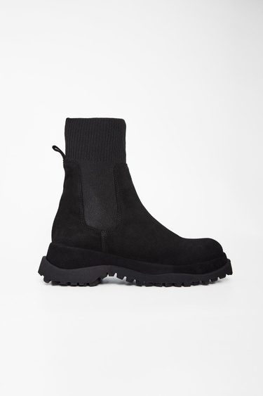  Valmenti Kadın Siyah Süet Hakiki Deri Casual Bot