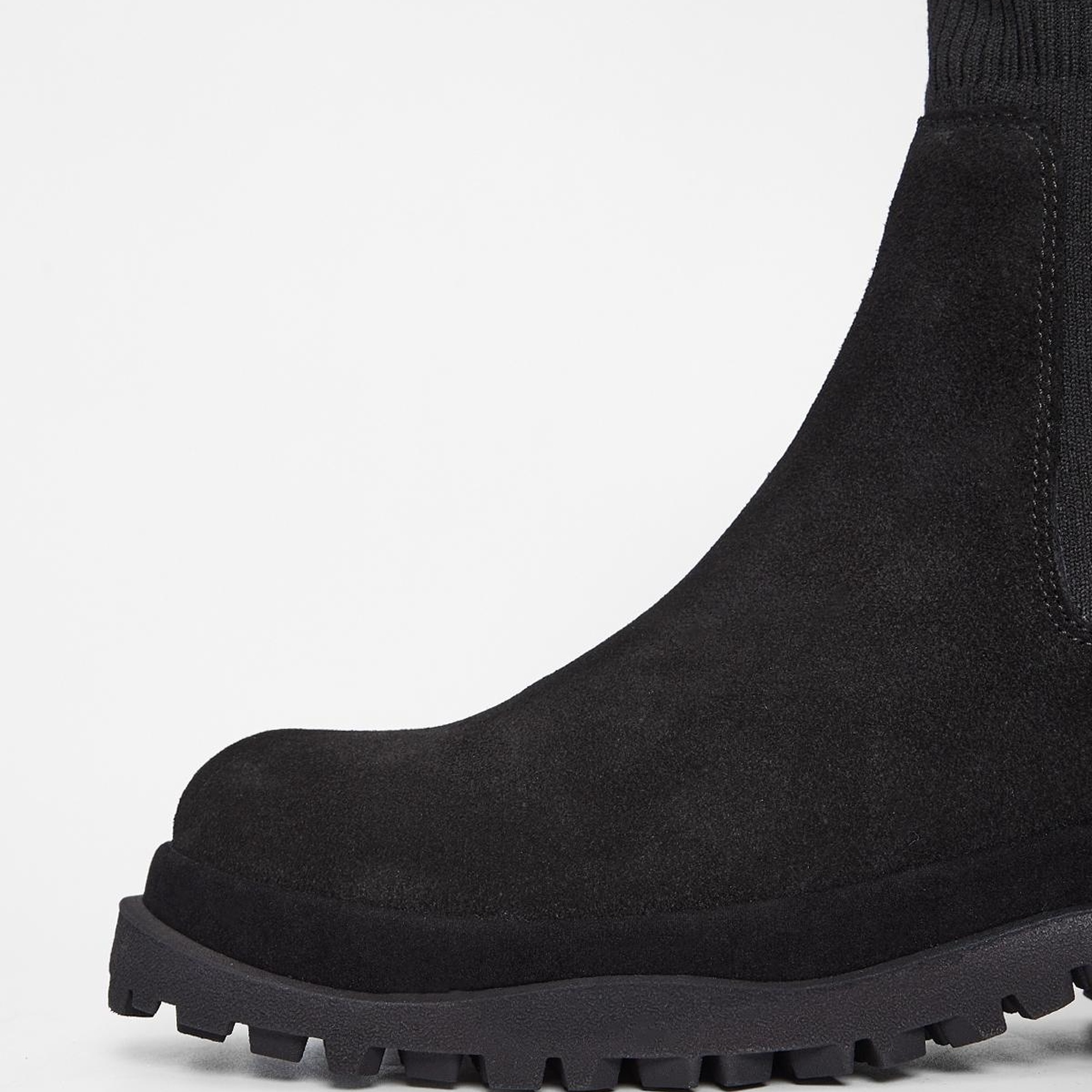 Valmenti Kadın Siyah Süet Hakiki Deri Casual Bot