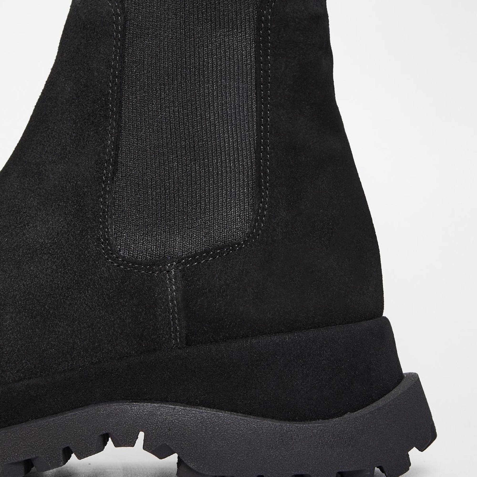 Valmenti Kadın Siyah Süet Hakiki Deri Casual Bot