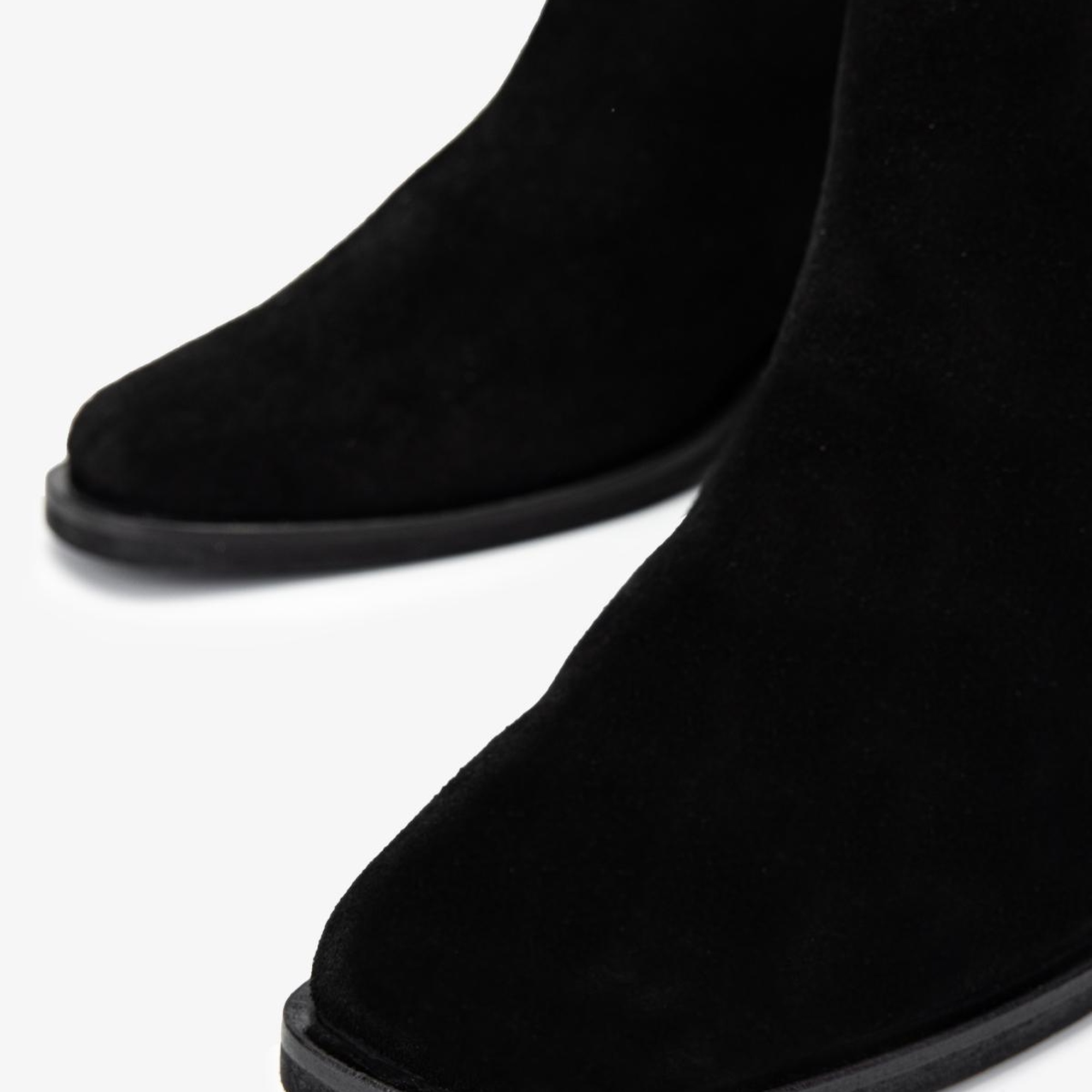 Valmenti Kadın Hakiki Deri Siyah Süet Casual Bot