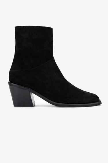  Valmenti Kadın Hakiki Deri Siyah Süet Casual Bot