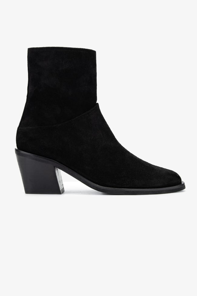  Valmenti Kadın Hakiki Deri Siyah Süet Casual Bot