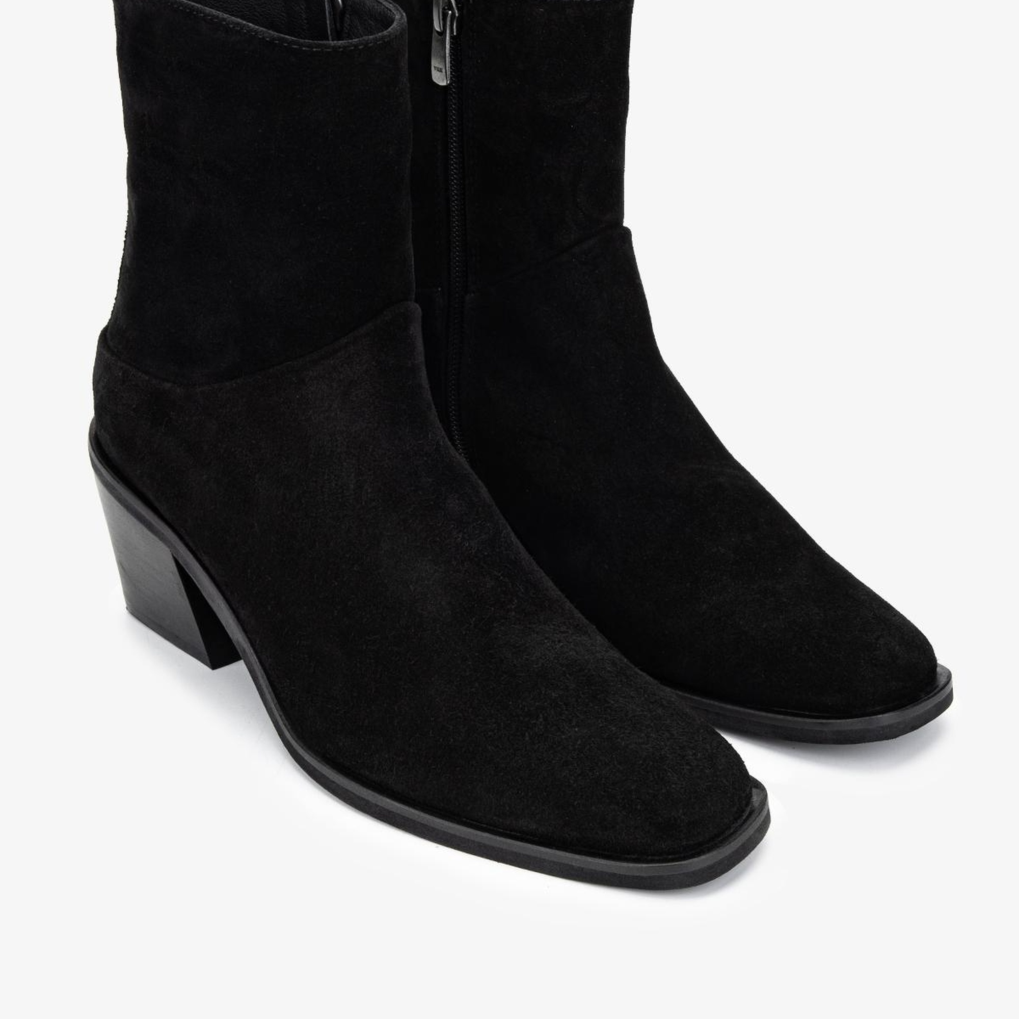 Valmenti Kadın Hakiki Deri Siyah Süet Casual Bot