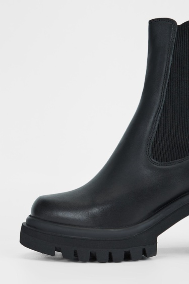  Valmenti Kadın Siyah Hakiki Deri Casual Bot